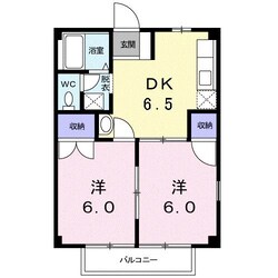 フォレスト山代Ａの物件間取画像